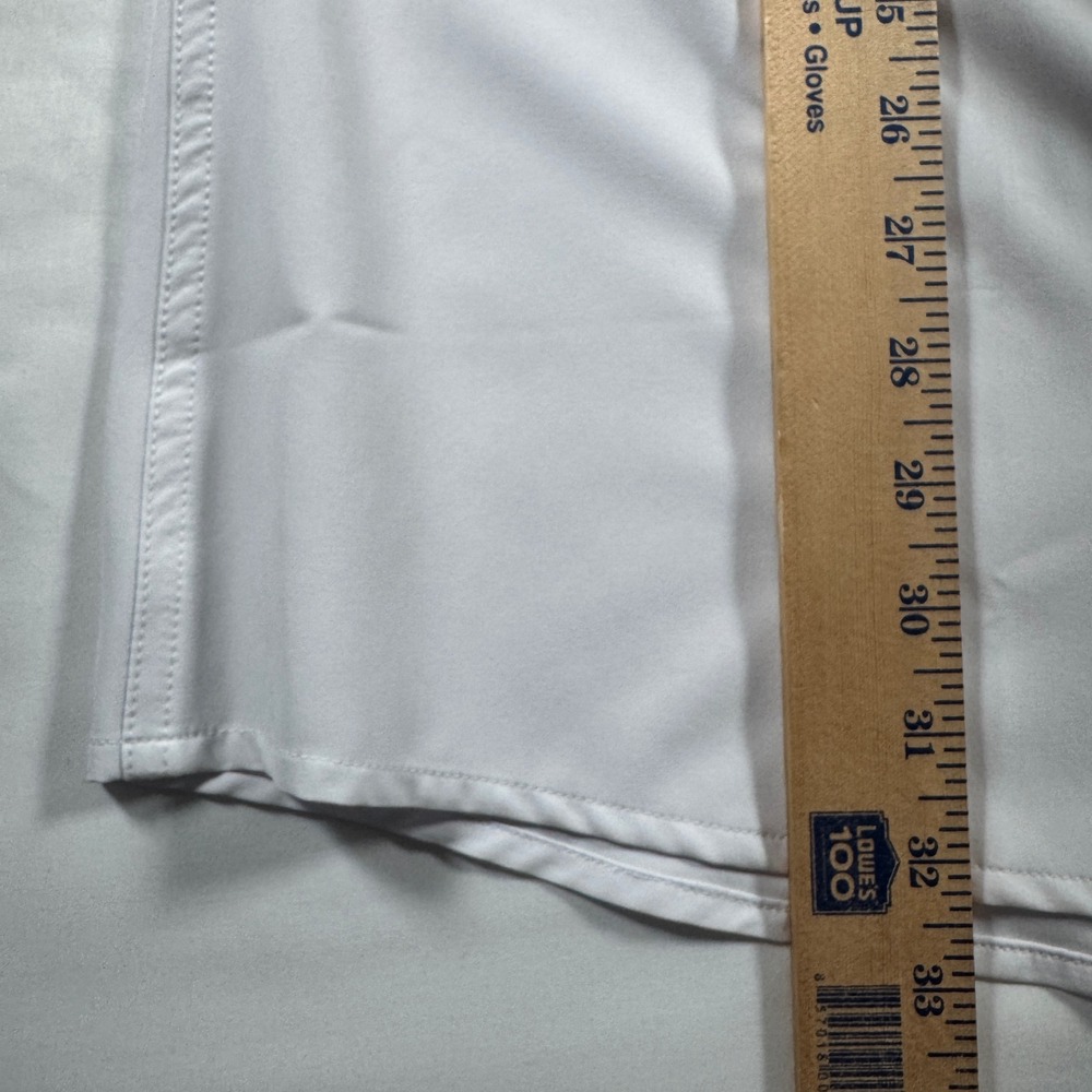 William Murray Short Sleeve Golf Shirt Men XXL Solid White Snap Down Stretch NEW - Picture 11 of 11